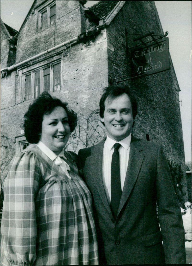 Raymond Blanc, Peta and Paul Barnard at Clanfield - Vintage Photograph