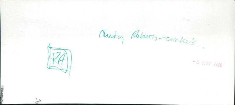 Andy Roberts - Vintage Photograph