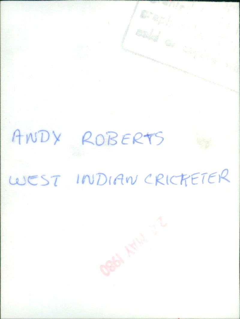 Andy Roberts - Vintage Photograph