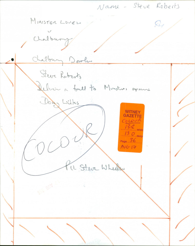 Steve Roberts throwing the ball to Dany Wilks - Vintage Photograph