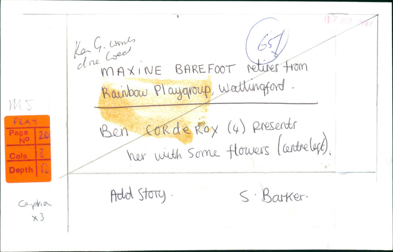 Maxine Barefoot - Vintage Photograph