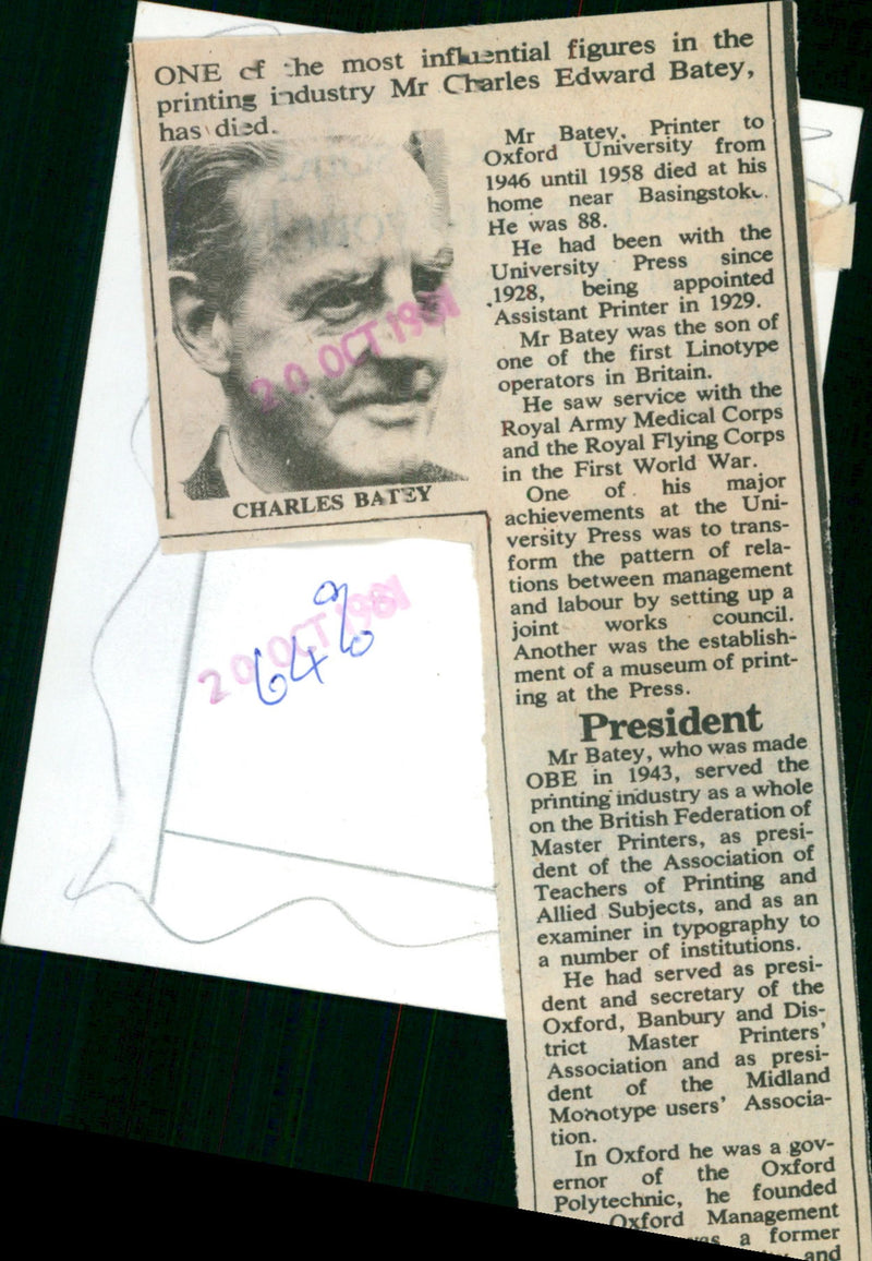 Charles Edward Batey - Vintage Photograph