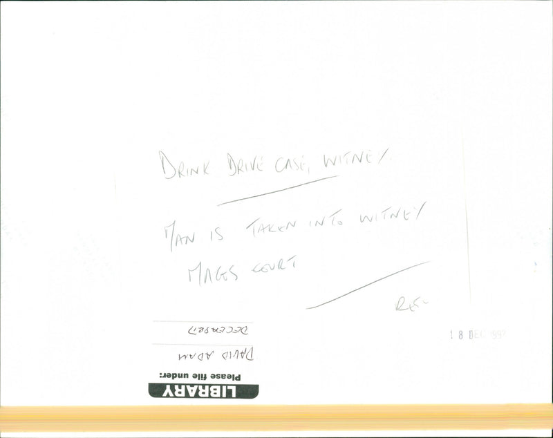 David Adam - Vintage Photograph