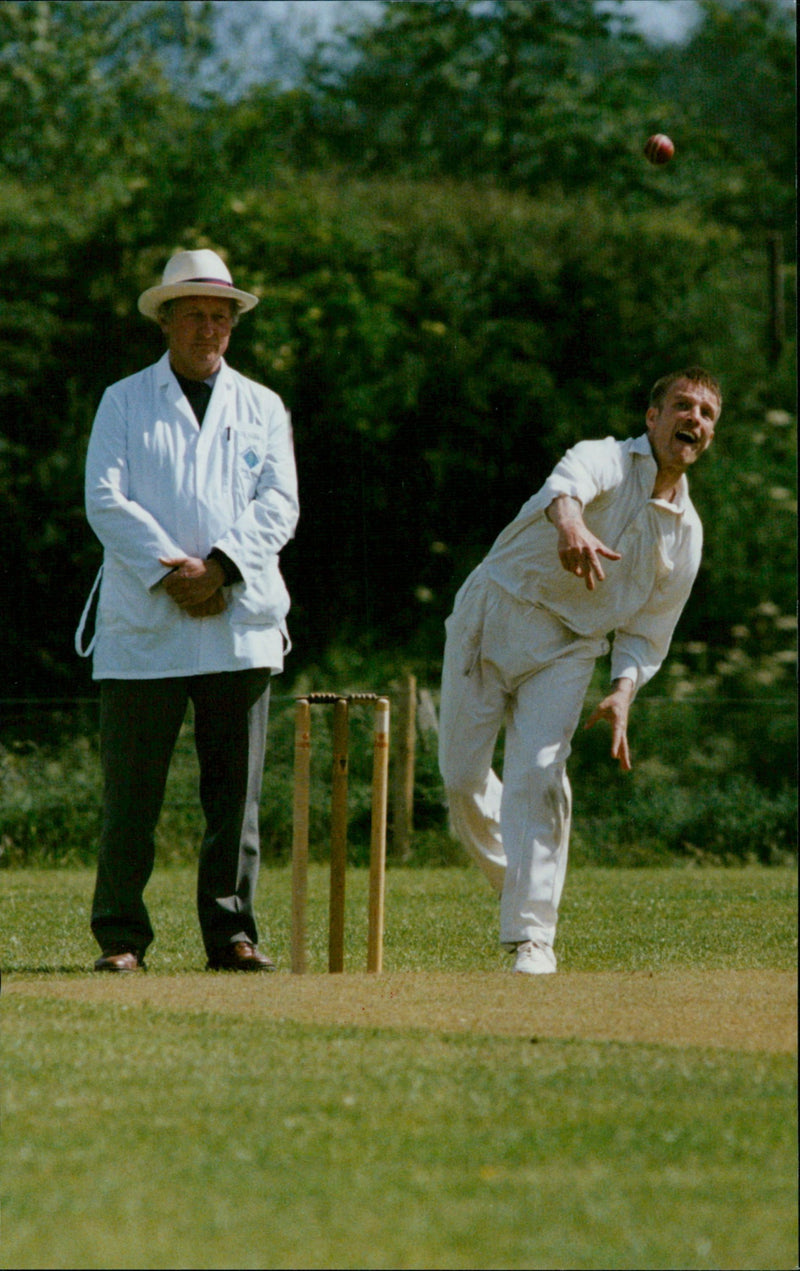 Cricket Charlbury vs East Hendred - Vintage Photograph