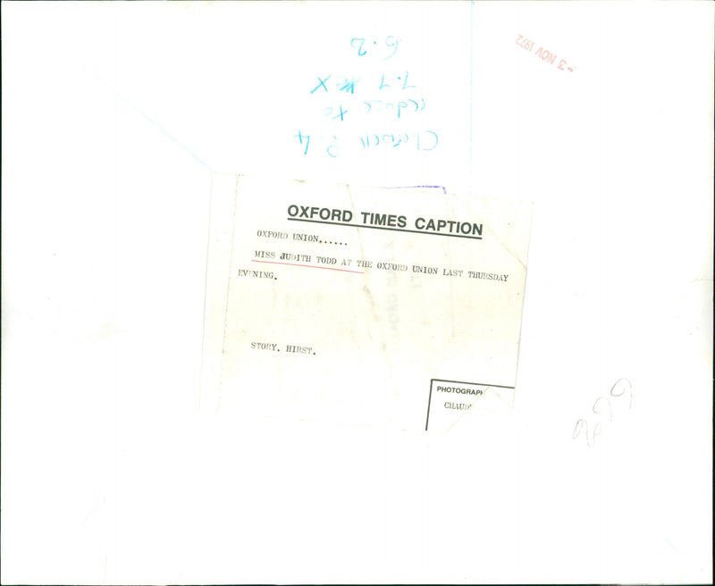 Judith Todd - Vintage Photograph