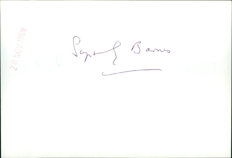 Sgt. Barnes - Vintage Photograph