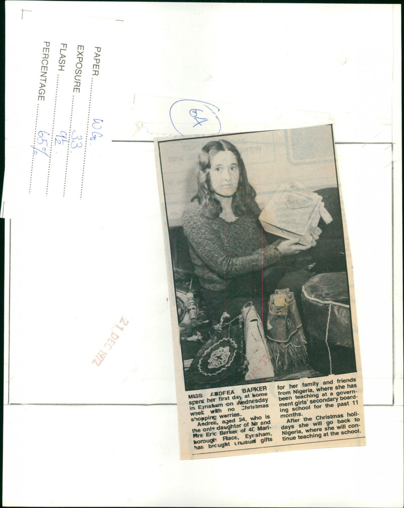 Andrea Barker - Vintage Photograph