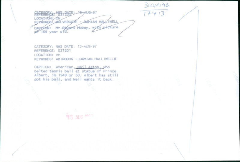 Neil Aston - Vintage Photograph