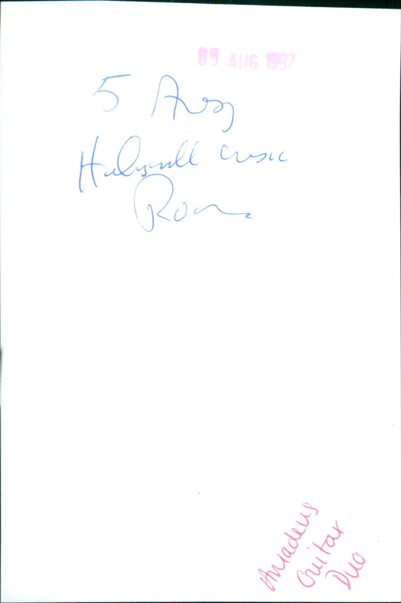 Amadeus Guitar Duo - Vintage Photograph