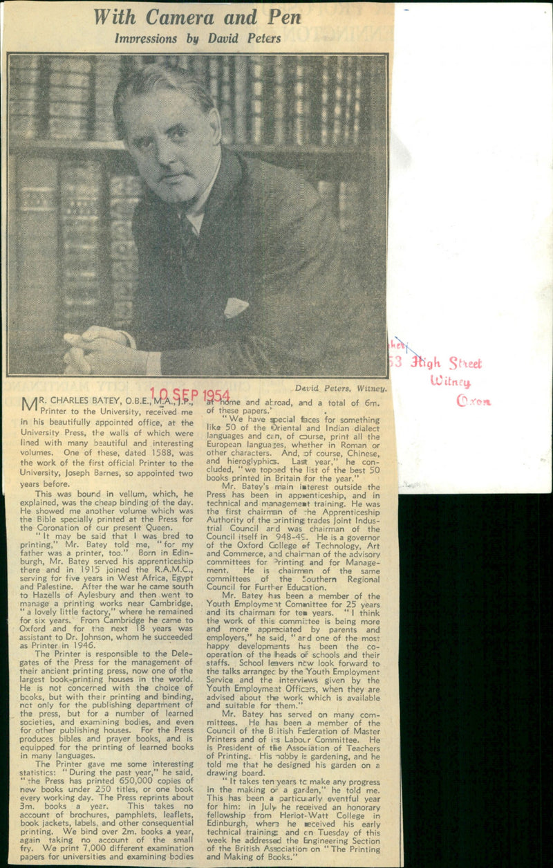 Charles Batey - Vintage Photograph