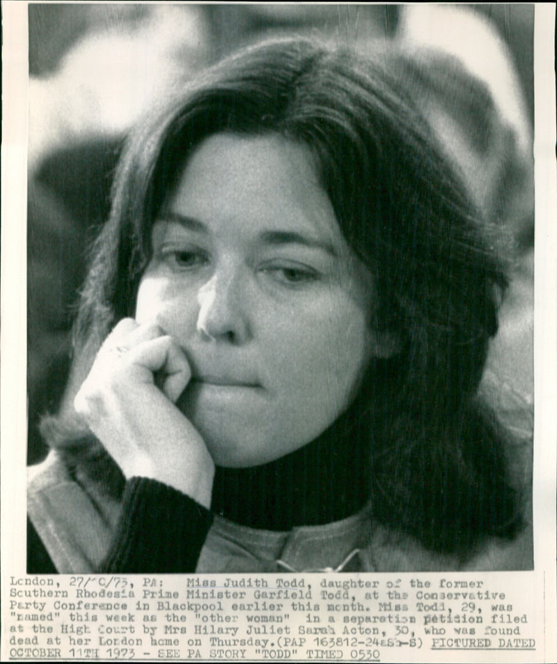 Judith Todd - Vintage Photograph