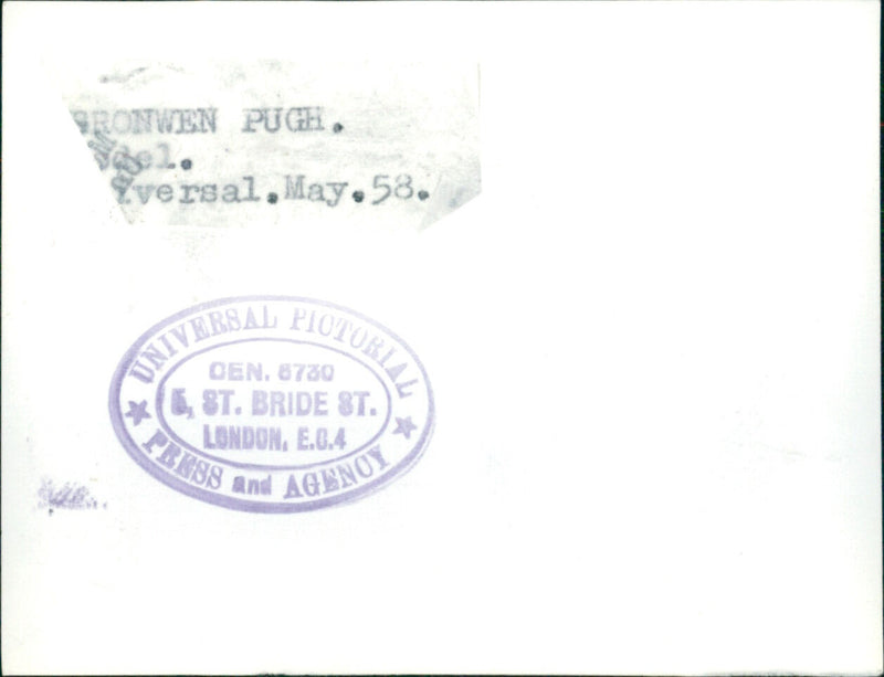 Bronwen Pugh - Vintage Photograph