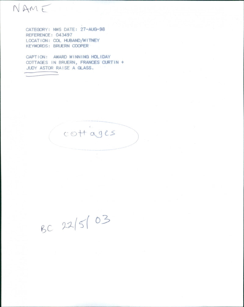 Award winning holiday - Vintage Photograph