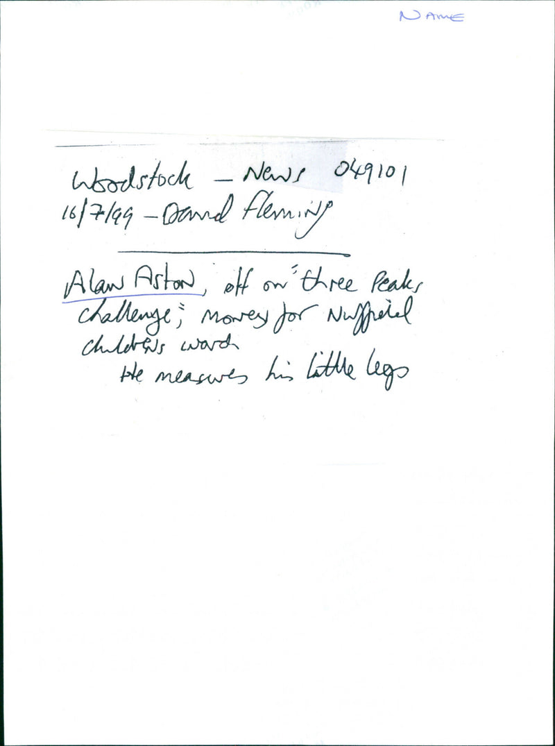 Alan Aston - Vintage Photograph