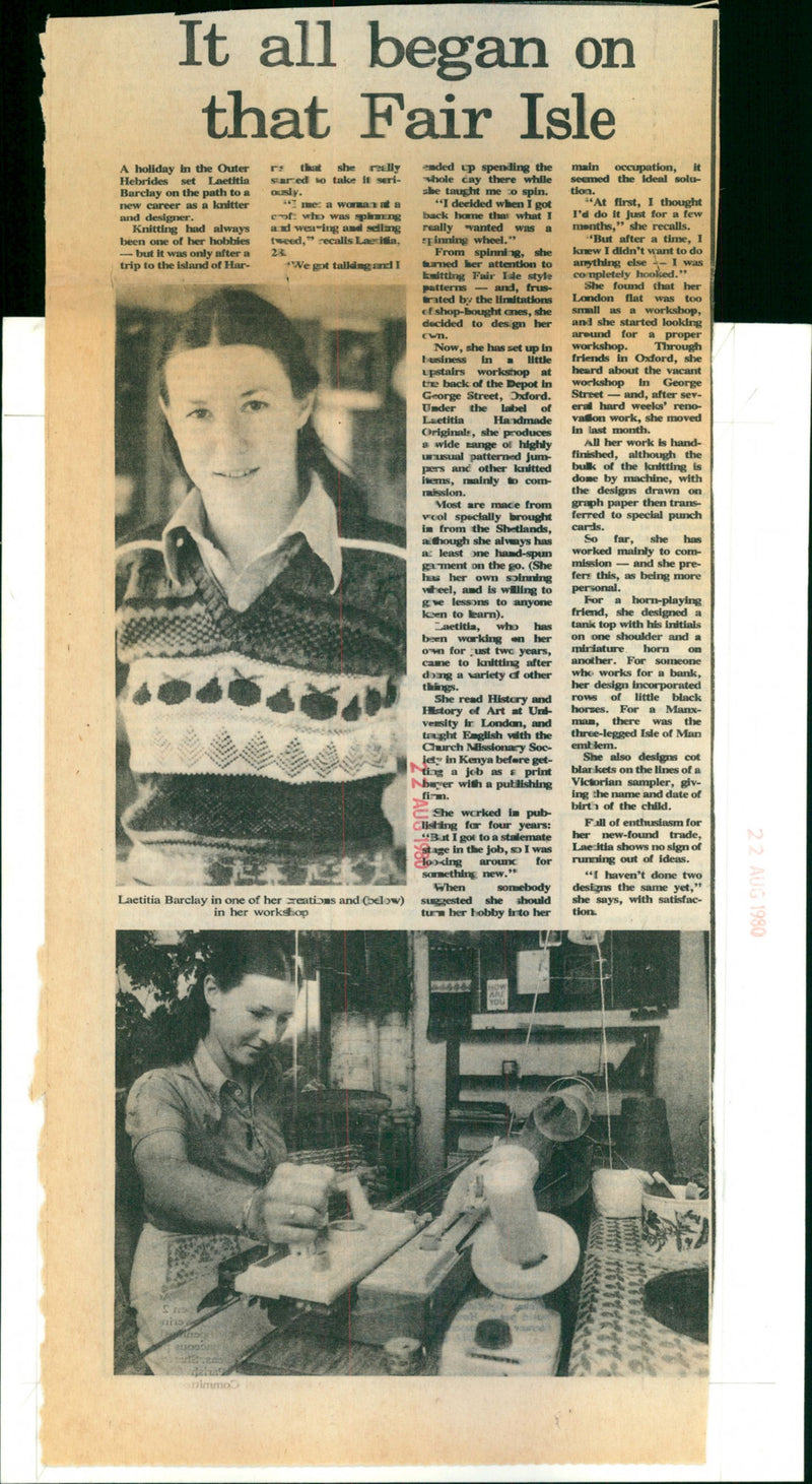 Laetitia Barclay - Vintage Photograph