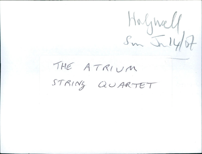 Atrium String Quartet - Vintage Photograph