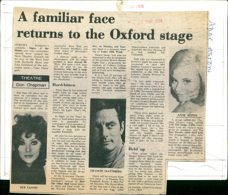 Anne Aston - Vintage Photograph