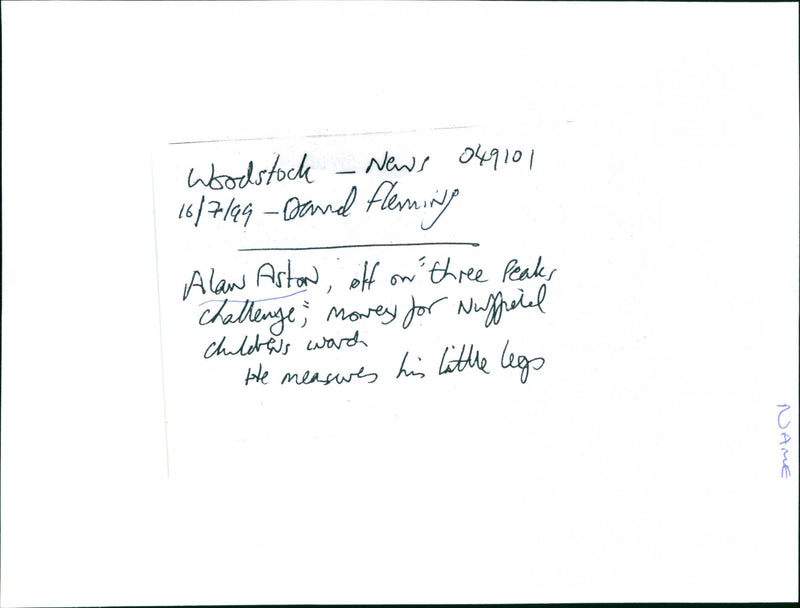 Alan Aston - Vintage Photograph