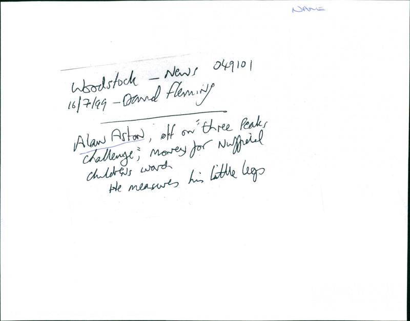 Alan Aston - Vintage Photograph