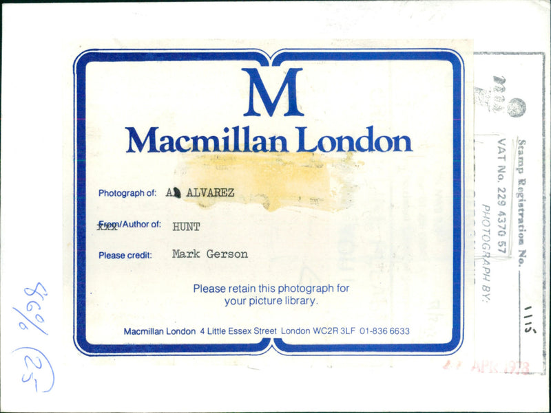 Alvarez A - Vintage Photograph