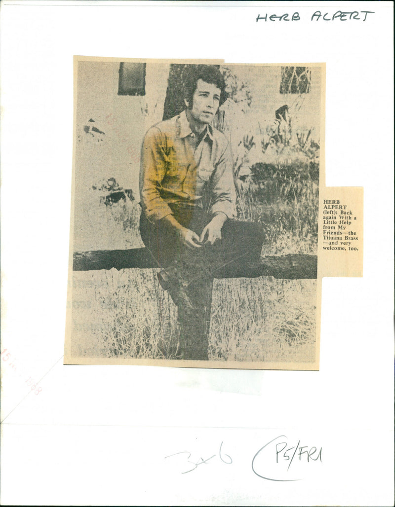 Herb Alpert - Vintage Photograph