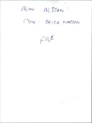 Alan Alston - Vintage Photograph