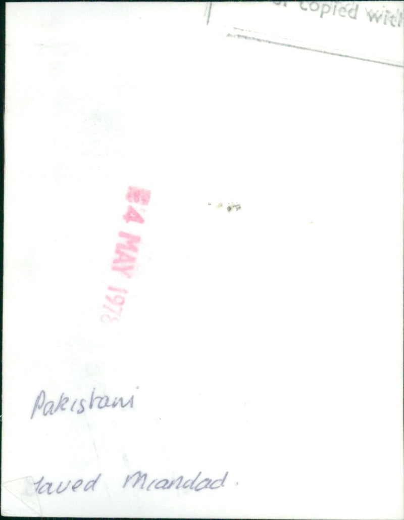 Javed Miandad - Vintage Photograph