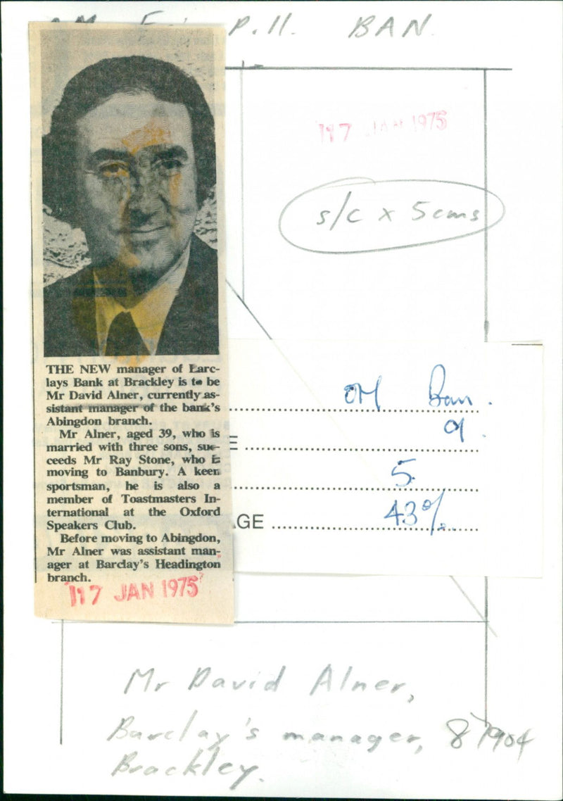 David Alner - Vintage Photograph