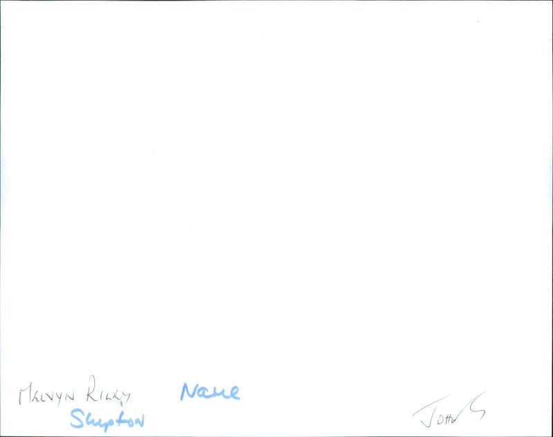 Melvyn Riley - Vintage Photograph