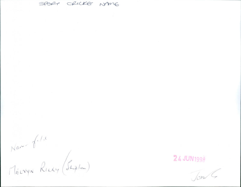 Melvyn Riley - Vintage Photograph