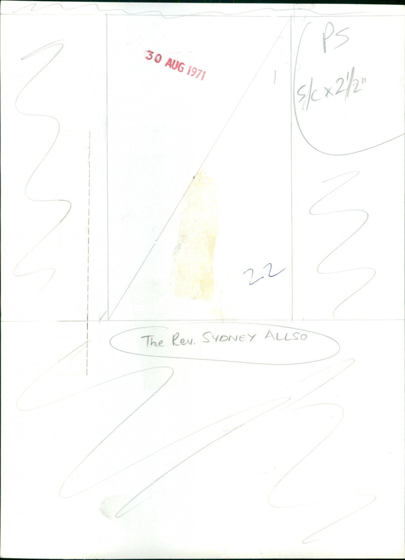 Rev. Sydney Allso - Vintage Photograph