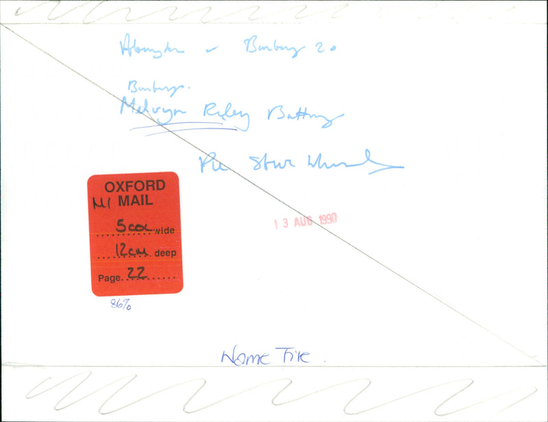 Melvyn Riley - Vintage Photograph