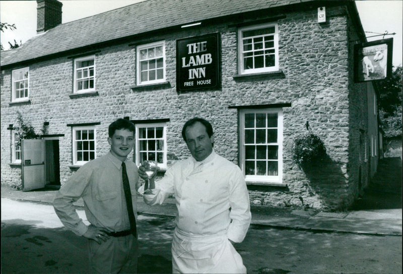 Jeremy Latimer, Paul Barnard chef and patron - Vintage Photograph