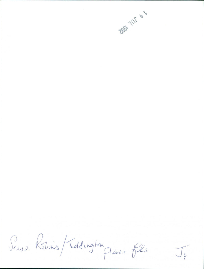 Steve Robbins of tiddington - Vintage Photograph