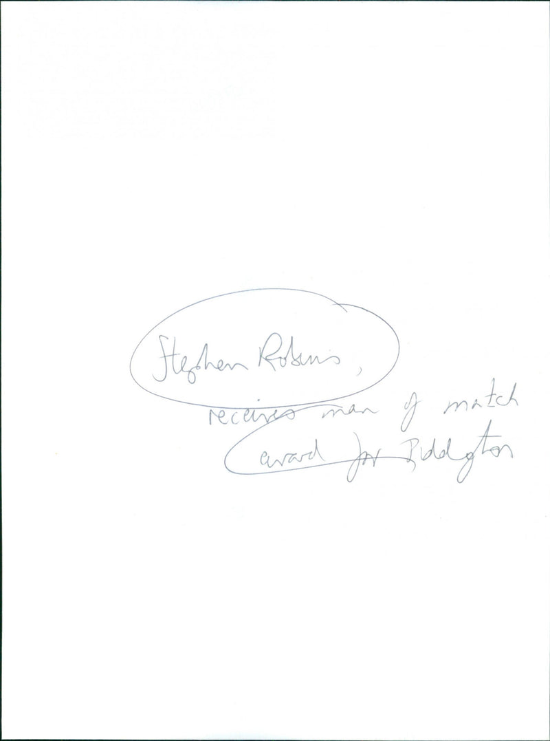 Stephen Robins - Vintage Photograph