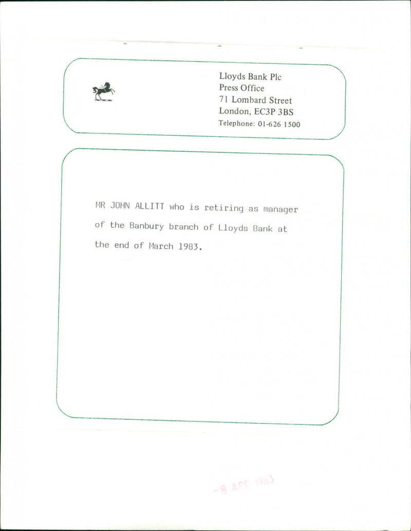 John Allitt - Vintage Photograph