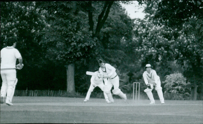 Steve Roberts playing - Vintage Photograph