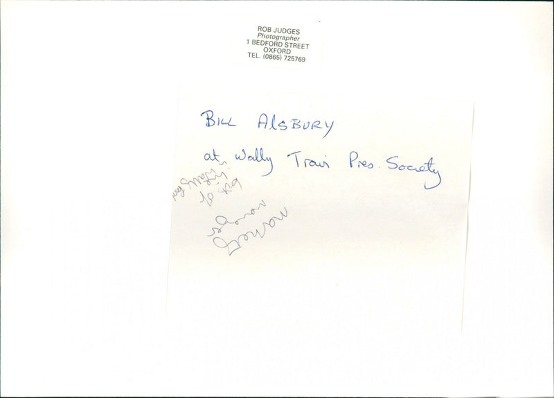 Bill Alsbury - Vintage Photograph
