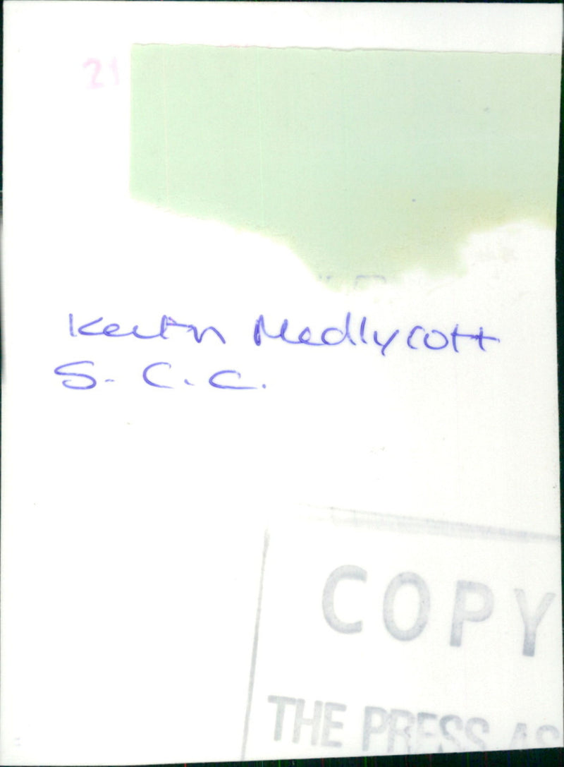 Keith Medlycott - Vintage Photograph