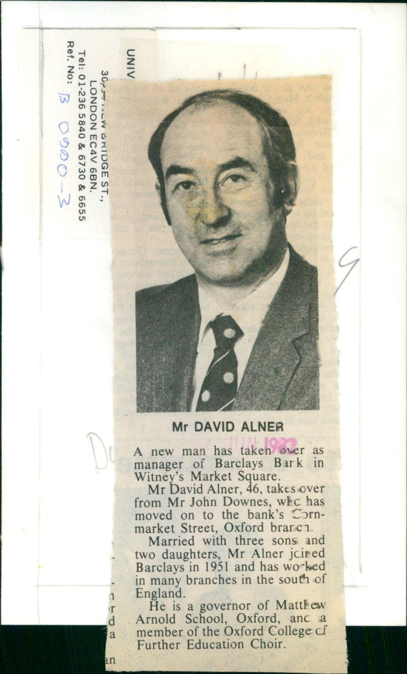 David Alner - Vintage Photograph