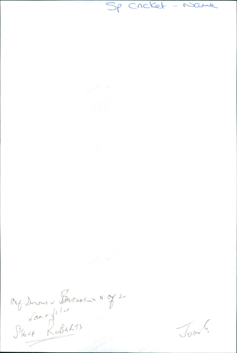 Steve Roberts - Vintage Photograph