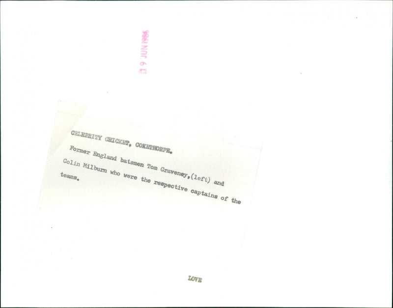 Tom Graveney and Colin Milburn - Vintage Photograph