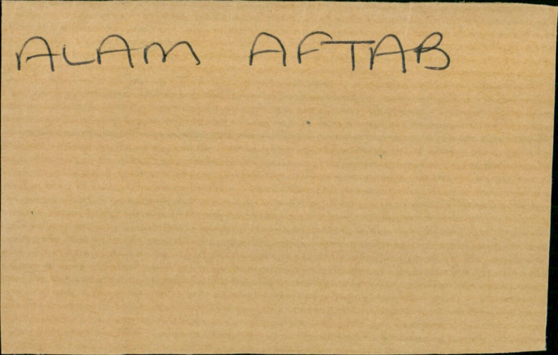 Aftab Alam - Vintage Photograph