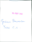 Stevenson Graham, a yak herder, is seen herding his animals on a hillside in the Himalayan region. - Vintage Photograph