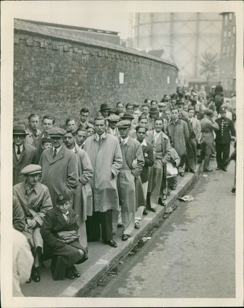 Test match at the Oval. - Vintage Photograph