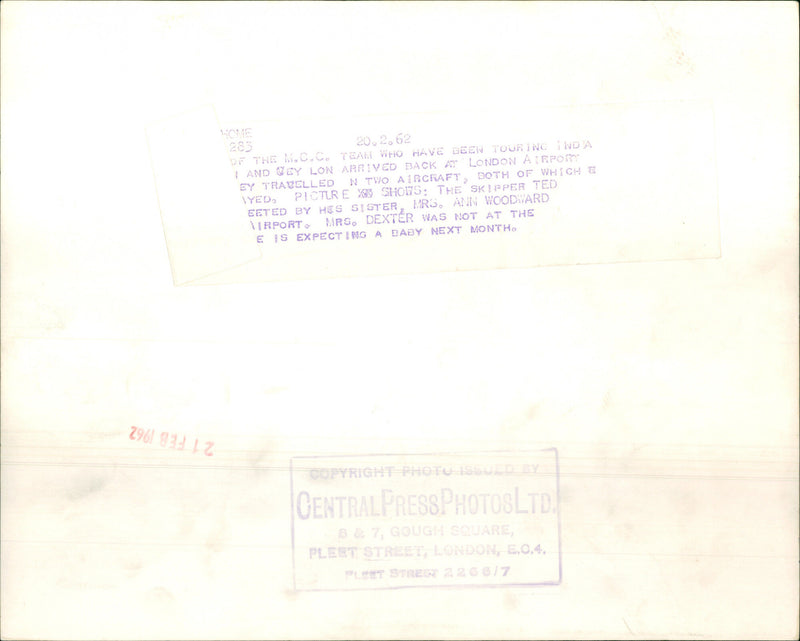 Ann Woodward and Ted Dexter - Vintage Photograph