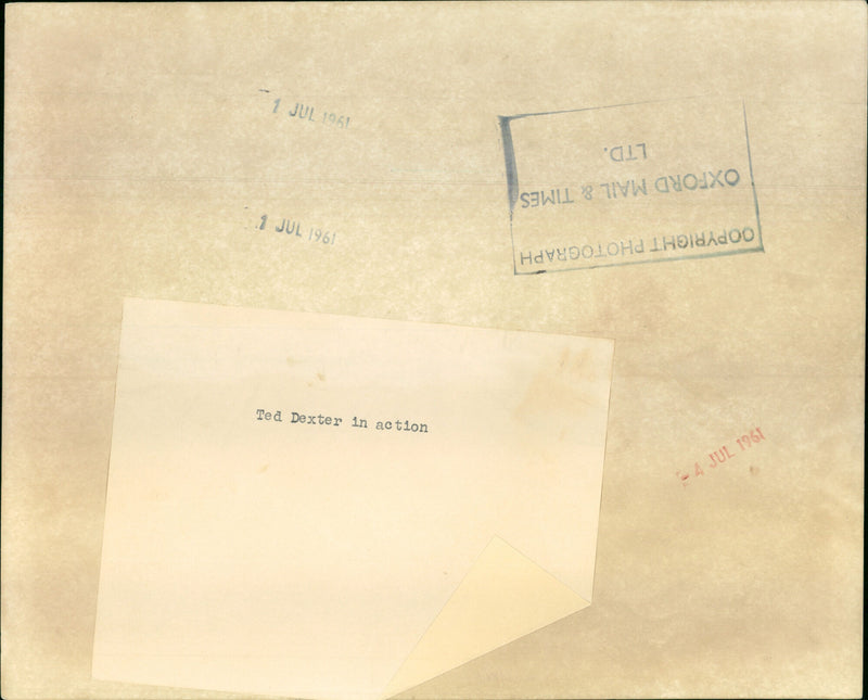 Ted Dexter - Vintage Photograph