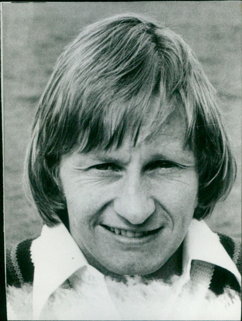 Frank Hayes, Lancashire cricketer and captain, poses for a photograph in 1979. - Vintage Photograph