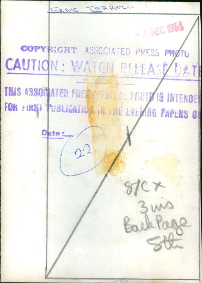 Ernie Terrell - Vintage Photograph