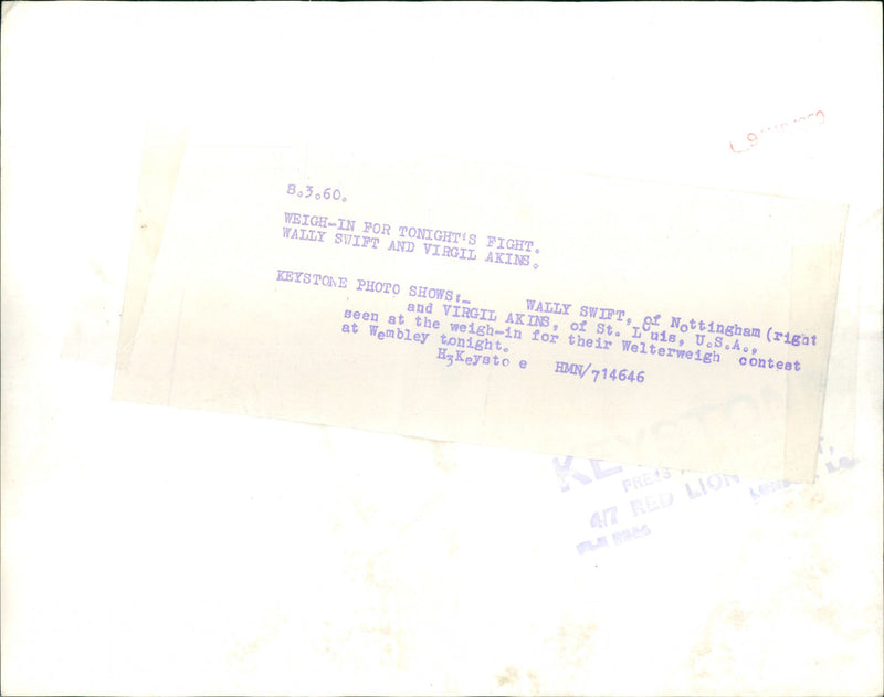 Wally Swift and Virgil Akins - Vintage Photograph